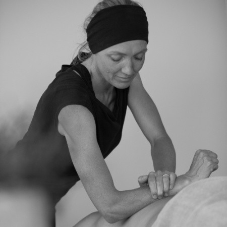 Ruth Martin, massage therapist, client CBD Studios